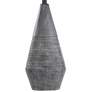 5_Tipton Farmhouse 31" Modern Gray Faux Wood Vase Table Lamp more views