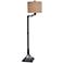 Tipton Farmhouse 64" Bronze Steel Swing Arm Floor Lamp