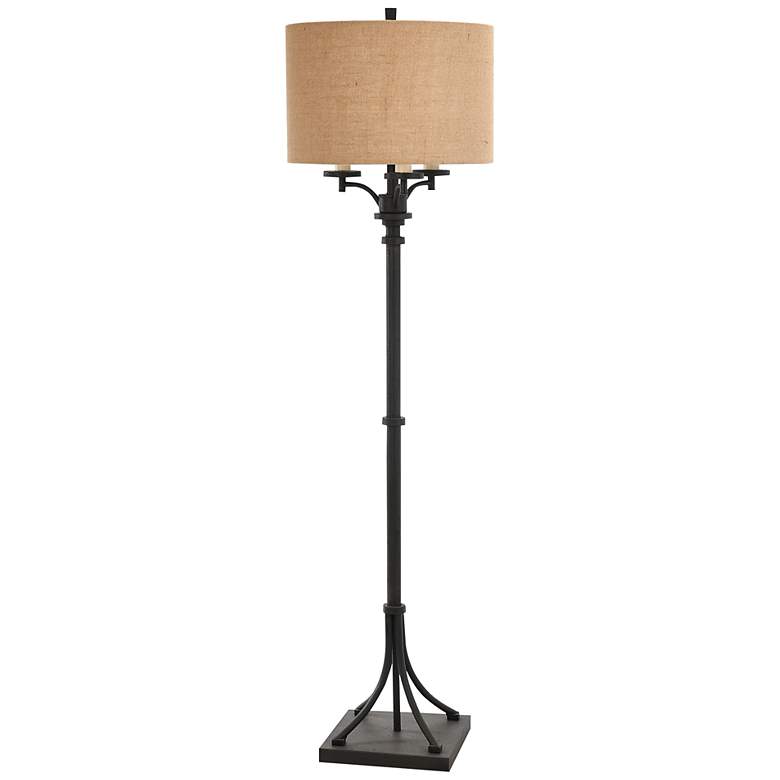 Image 1 Tipton Farmhouse Bronze 3-Light Candlestick Floor Lamp