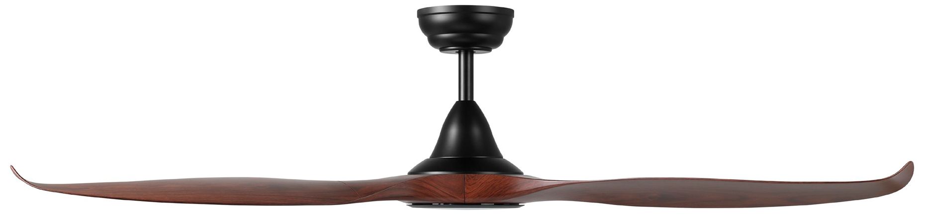 Image 4 Tirol 60" 3-Blade Fan w/ Dimmable LED Light Kit & Remote Acacia Bl more views