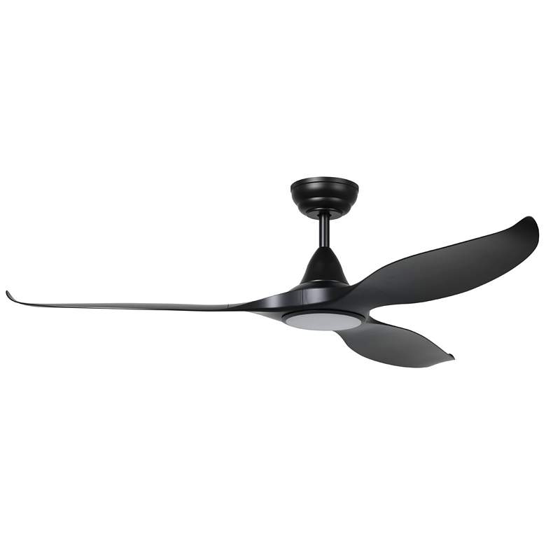 Image 1 Tirol 60" 3-Blade Fan w/ Dimmable LED Light Kit & Remote Black Bla