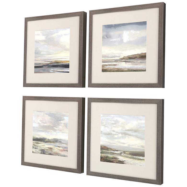 Image 5 Tirwedd I 20" Square 4-Piece Giclee Framed Wall Art Set more views