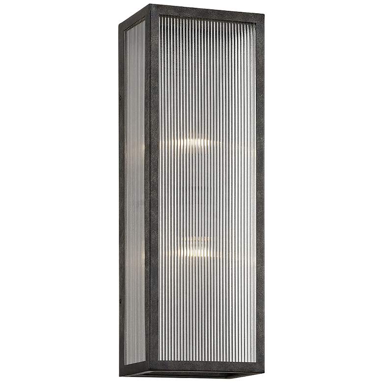 Image 1 Tisoni 23" High French Iron 2-Light Outdoor Wall Light