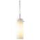 Titan 1 4" LED Chrome Pendant w/ White Glass Shade