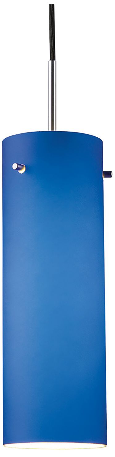Image 2 Titan 1 - Pendant - E26 Base - Chrome Finish - Blue Glass Shade more views