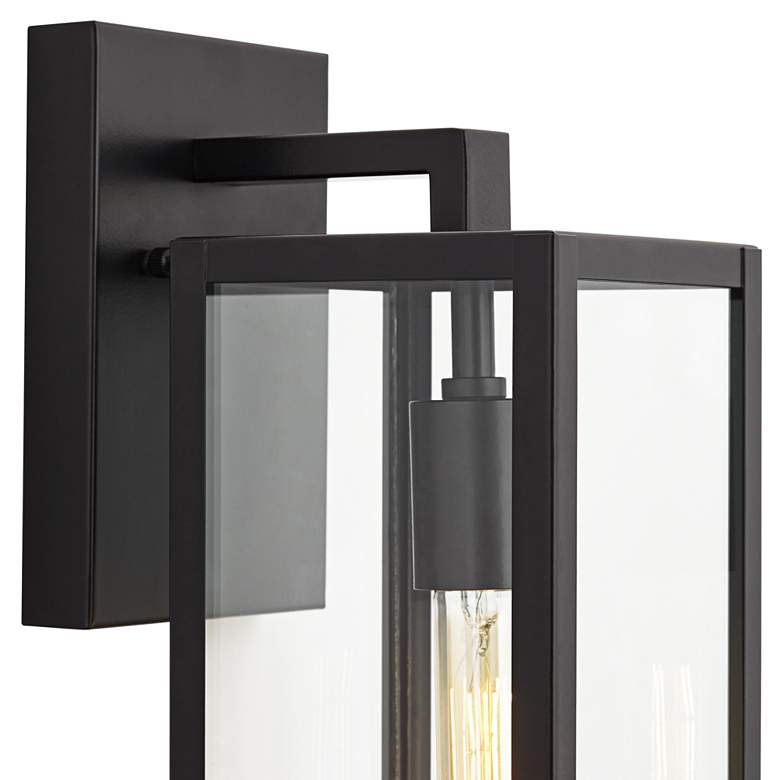 Image 2 Titan 14 1/4" High Mystic Black Finish Modern Wall Sconce more views