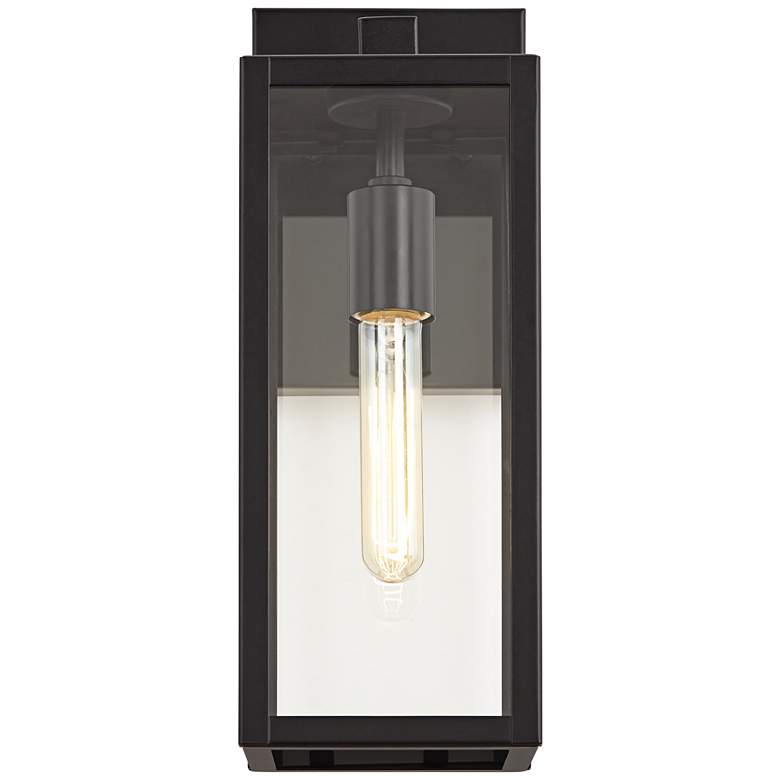 Image 3 Titan 14 1/4 inch High Mystic Black Finish Modern Wall Sconce more views