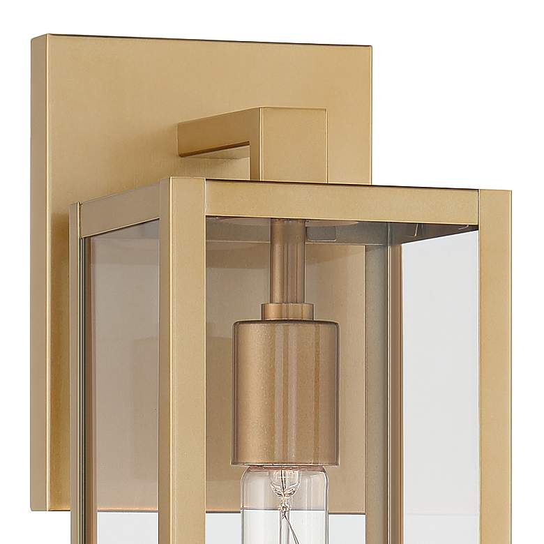 Image 3 Titan 14 1/4" High Soft Gold Outdoor Wall Light more views