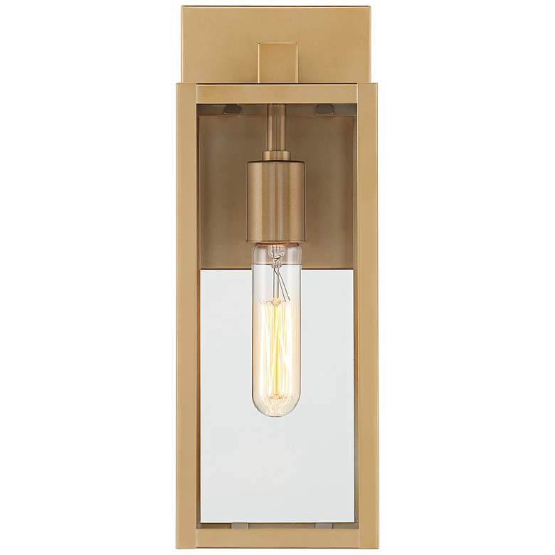 Image 4 Titan 14 1/4 inch High Soft Gold Outdoor Wall Light more views