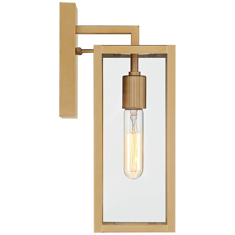 Image 6 Titan 14 1/4 inch High Soft Gold Outdoor Wall Light more views