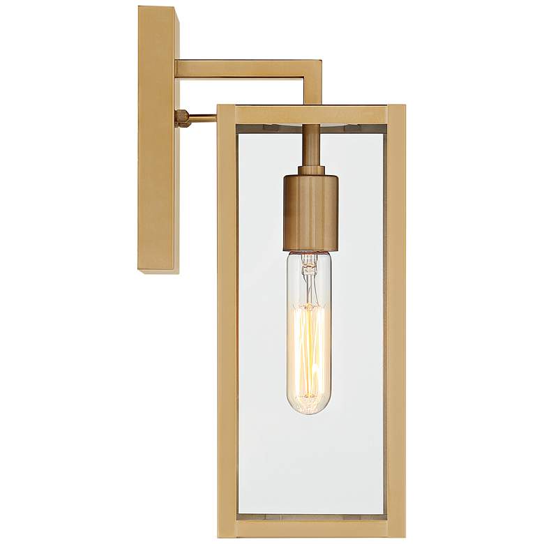 Image 6 Titan 14 1/4" High Soft Gold Outdoor Wall Light more views