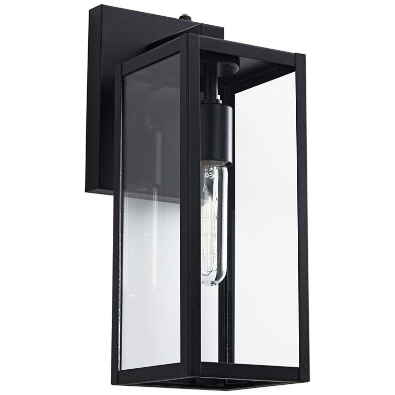 Image 5 Titan 14 inch High Mystic Black Dusk to Dawn Outdoor Wall Light more views