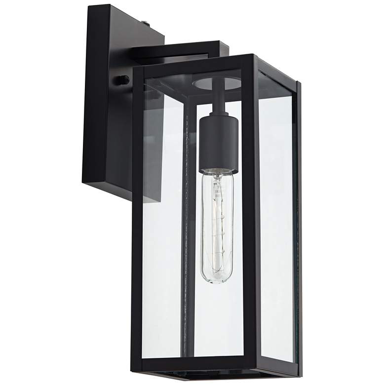 Image 6 Titan 14 inch High Mystic Black Dusk to Dawn Outdoor Wall Light more views