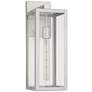2_Titan 17" High Silver and Glass Outdoor Wall Light