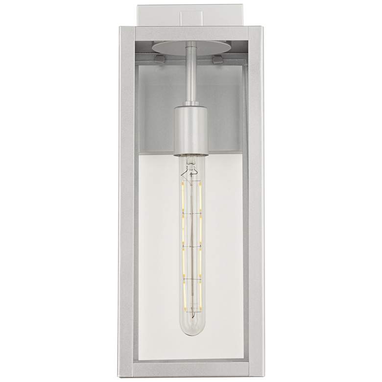 Image 4 Titan 17" High Silver and Glass Outdoor Wall Light more views