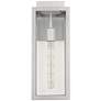 4_Titan 17" High Silver and Glass Outdoor Wall Light more views
