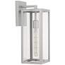 5_Titan 17" High Silver and Glass Outdoor Wall Light more views