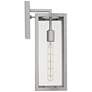 Titan 17" High Silver and Glass Outdoor Wall Light