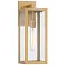 Titan 17" High Soft Gold Clear Glass Wall Sconce