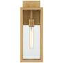 Titan 17" High Soft Gold Clear Glass Wall Sconce