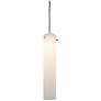 Titan 2 4" Wide Chrome Kiss Canopy LED Pendant With Matte White Glass 