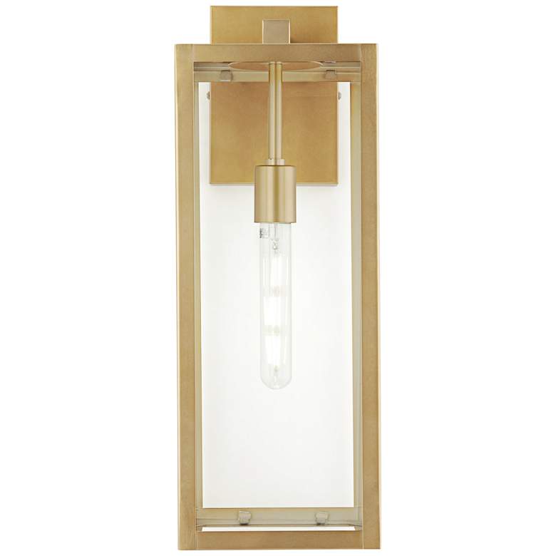 Image 5 Titan 20 1/4" High Soft Gold Clear Glass Outdoor Wall Light Set of 2 more views