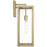 Watch A Video About the Titan Soft Gold Clear Glass Outdoor Wall Light