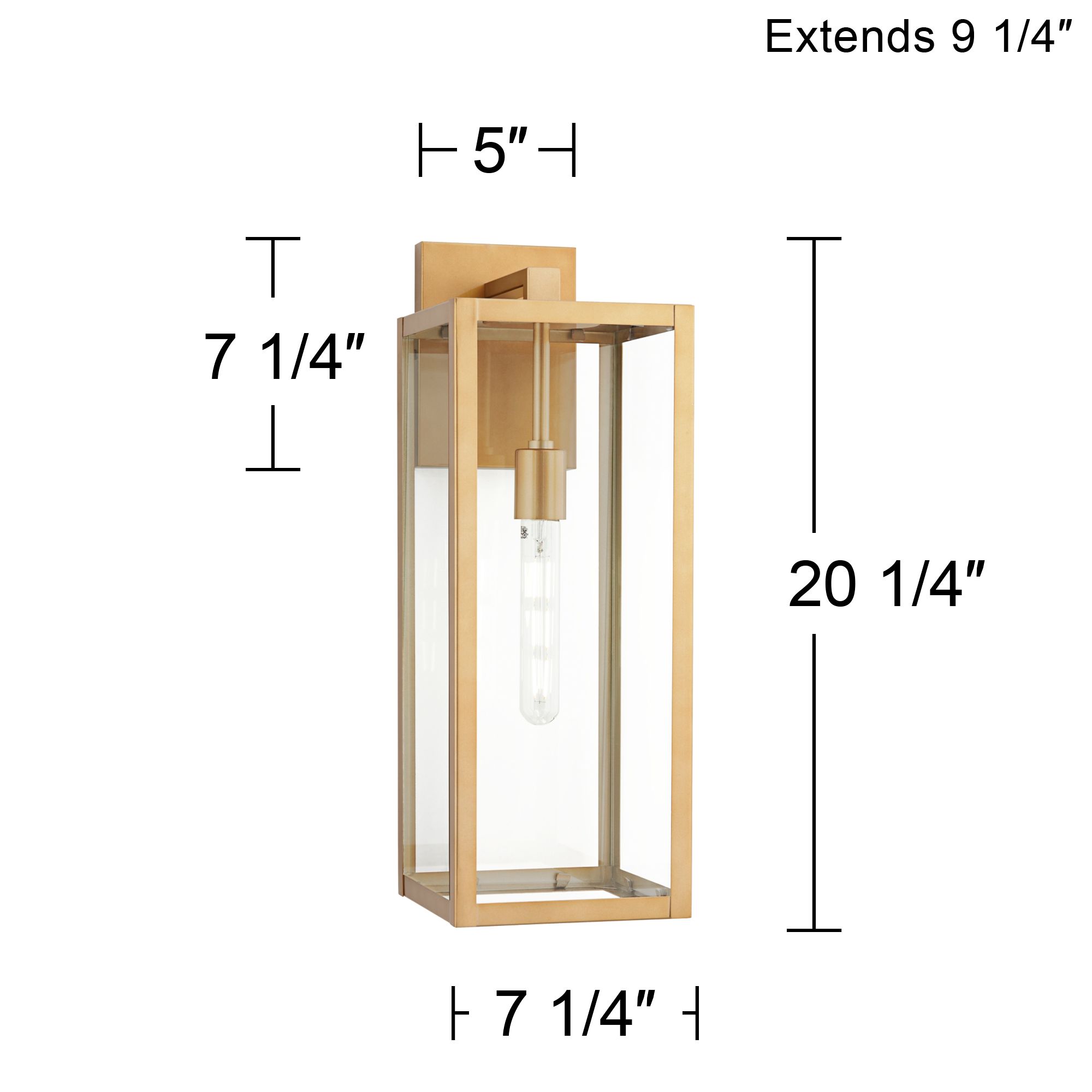 Watch A Video About the Titan Soft Gold Clear Glass Outdoor Wall Light
