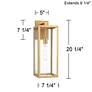 Watch A Video About the Titan Soft Gold Clear Glass Outdoor Wall Light