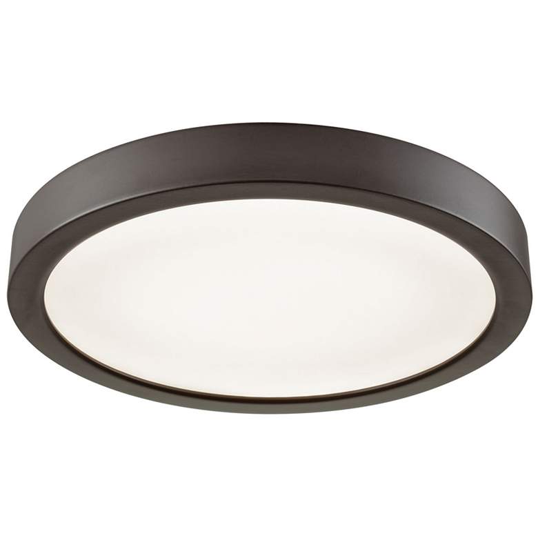 Image 1 Titan 8" Wide 1-Light Flush Mount - Oil Rubbed Bronze