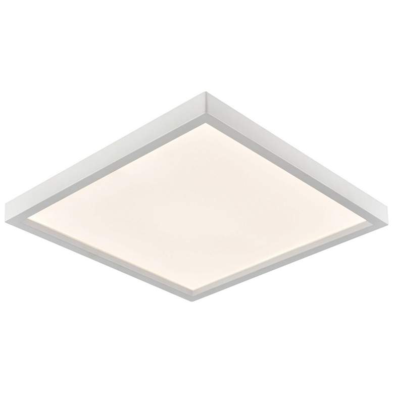 Image 1 Titan 8" Wide Integrated LED Square Flush Mount - White
