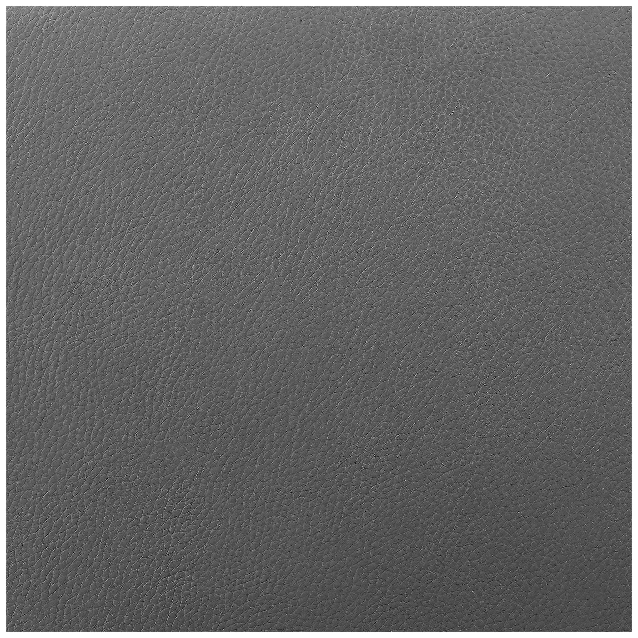 Titana 26 in. Swivel Barstool in Stainless Steel Finish, Gray Faux Leather