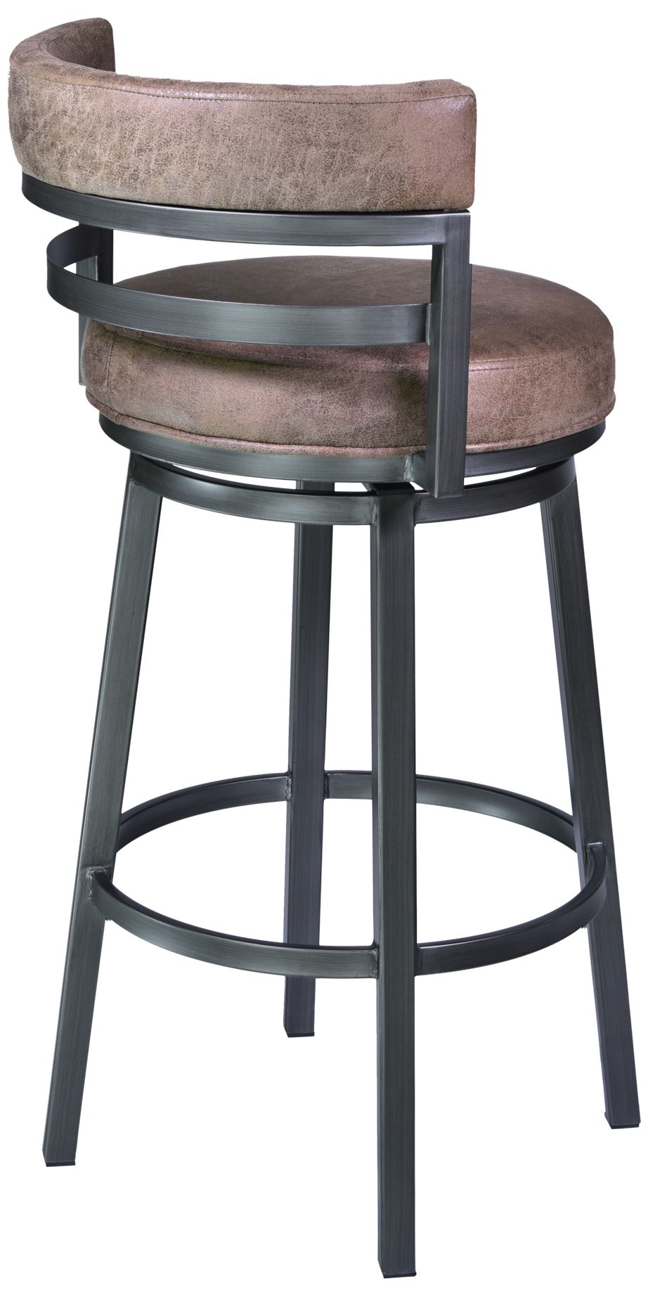 Image 2 Titana 30 in. Barstool in Mineral Finish, Bandero Tobacco Upholstery more views