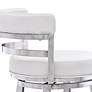 5_Titana 30" White Faux Leather Swivel Bar Stool more views