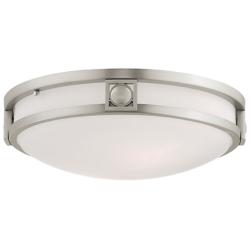 Titania 13" Wide Brushed Nickel Ceiling Light