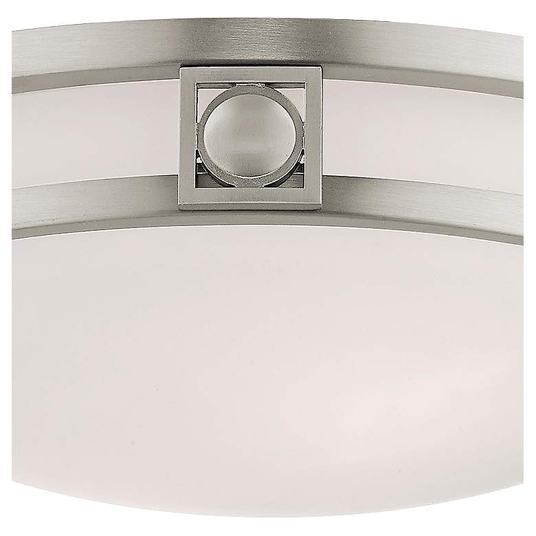 Image 4 Titania 13" Wide Brushed Nickel Ceiling Light more views