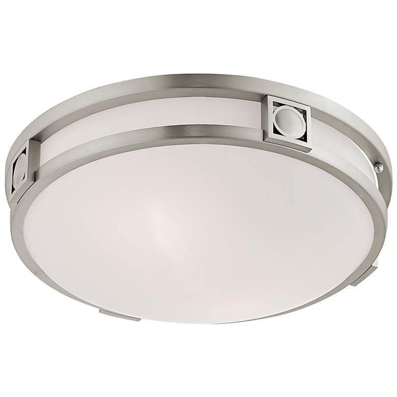 Image 6 Titania 13" Wide Brushed Nickel Ceiling Light more views