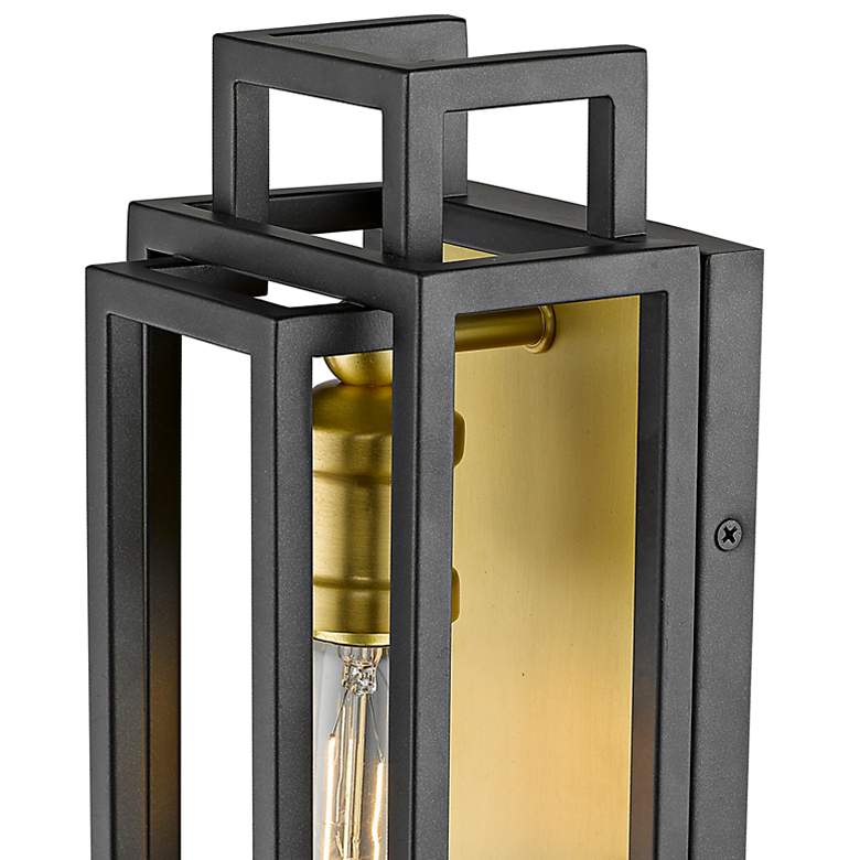 Image 4 Titania 14" High Bronze and Olde Brass Wall Sconce more views