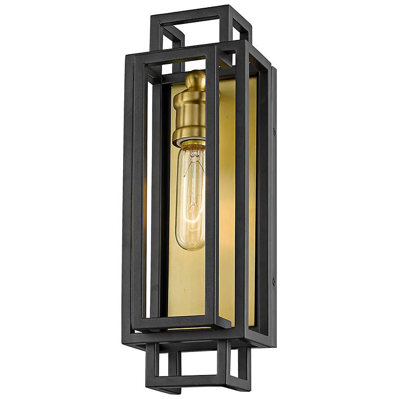 Image 5 Titania 14" High Bronze and Olde Brass Wall Sconce more views