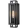3_Titania 14" High Matte Black Wall Sconce