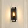 2_Titania 14" High Matte Black Wall Sconce