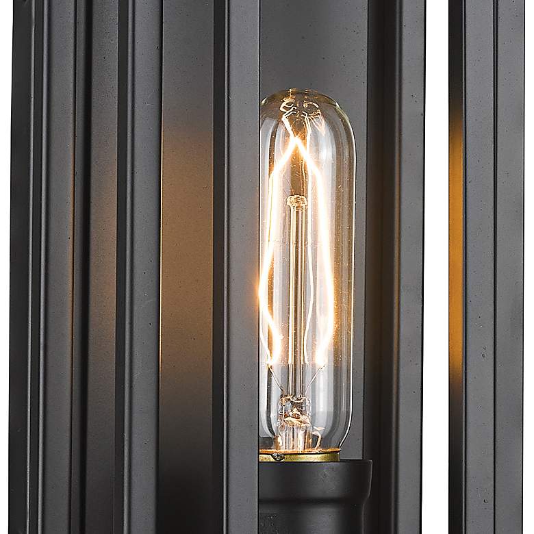 Image 4 Titania 14" High Matte Black Wall Sconce more views