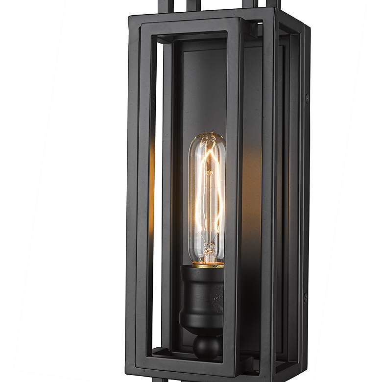 Image 5 Titania 14" High Matte Black Wall Sconce more views