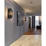 5_Titania 14" High Matte Black Wall Sconce more views