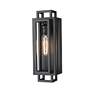 6_Titania 14" High Matte Black Wall Sconce more views