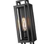 Titania 14" High Matte Black Wall Sconce in scene