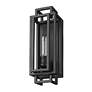 Titania 14" High Matte Black Wall Sconce in scene