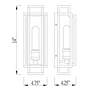 Titania 14" High Matte Black Wall Sconce in scene