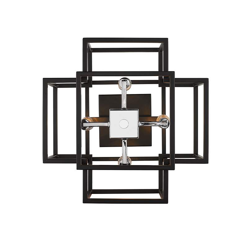 Image 4 Titania 14" Wide Black and Chrome 4-Light Ceiling Light more views