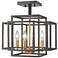 Titania 14" Wide Bronze and Olde Brass 4-Light Ceiling Light